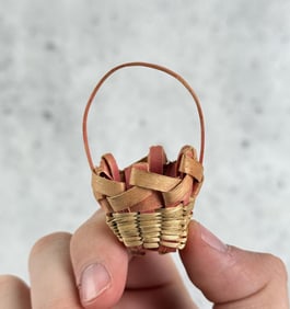 Winnebago Indian Miniature Gathering Basket