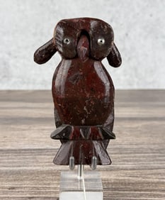 Folk Art Wood Flying Owl