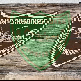 Boy Scouts of America Camp Cherokee Felt Pennant