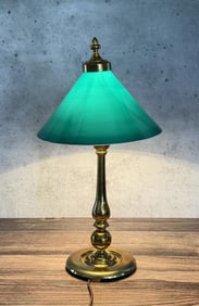 Art Deco Emeralite Desk Bankers Lamp