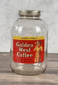 Golden West Cowgirl Coffee Jar
