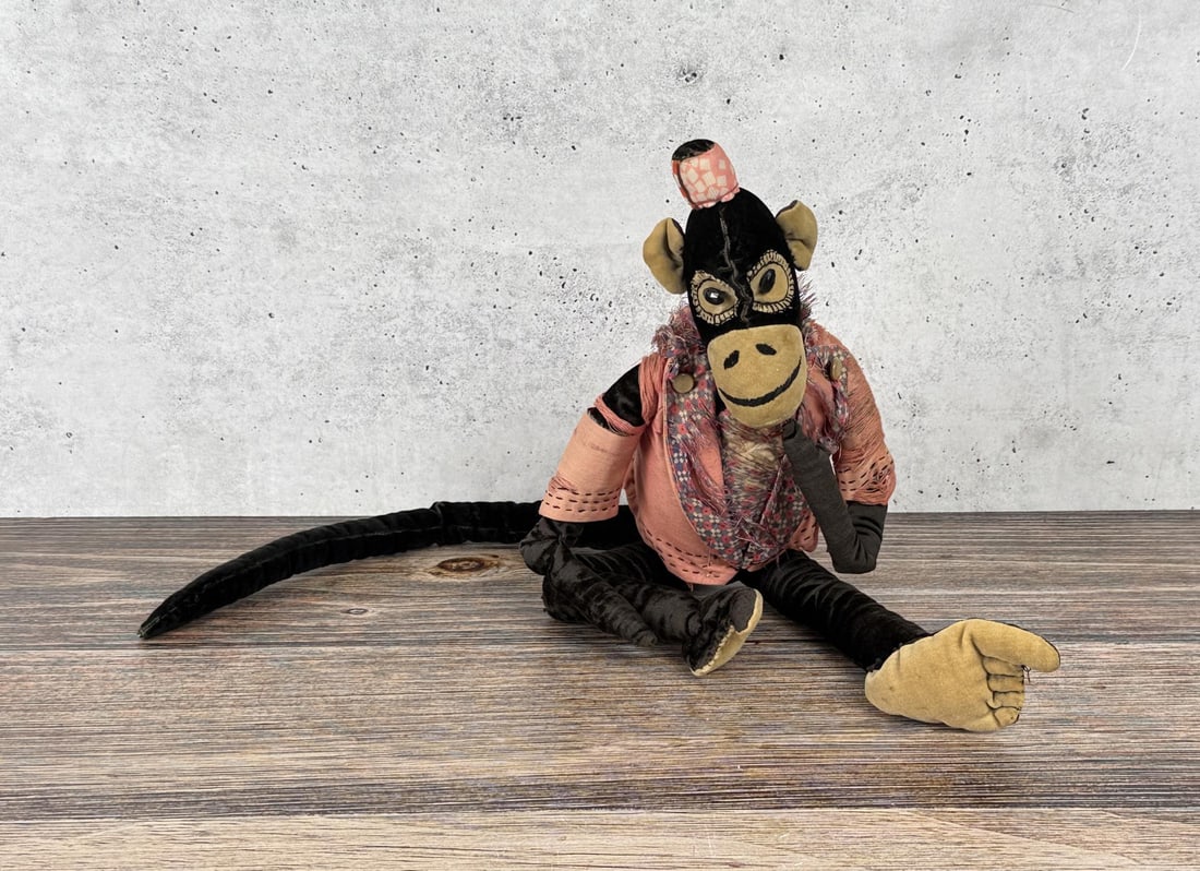 Antique Monkey Stuffed Animal Plush Doll (1 of 4)