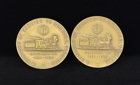 1952 N&W Norfolk & Western Railway Medals