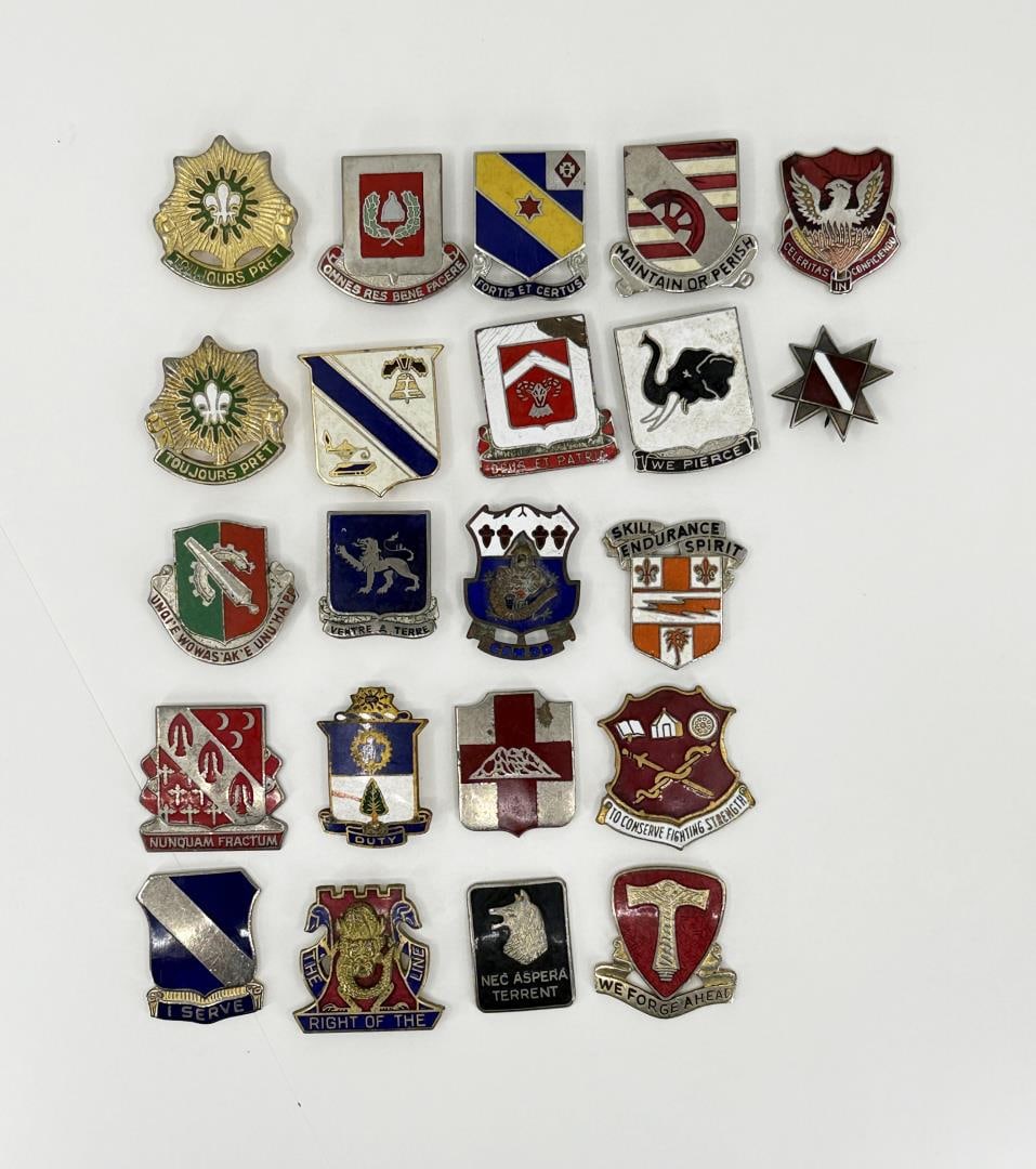 US Military DI DUI Distinctive Unit Insignia: Nice grouping