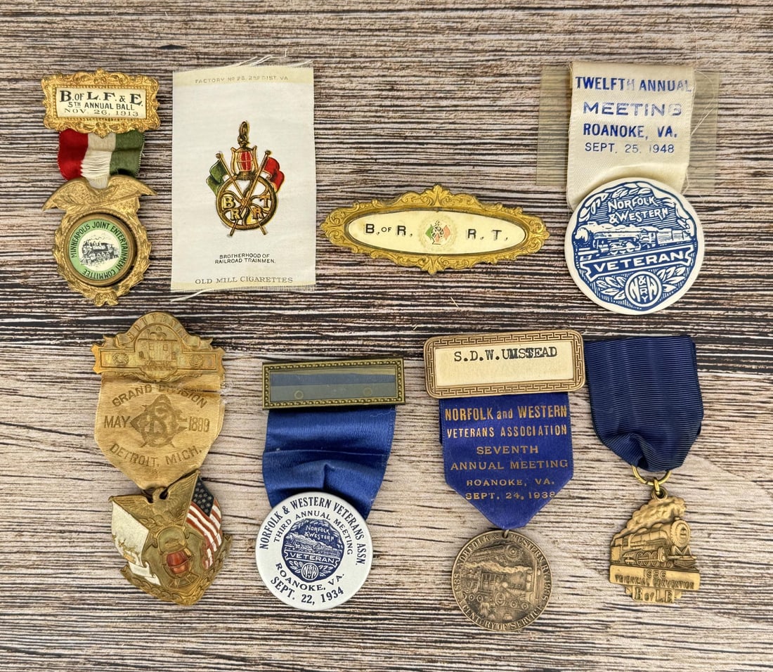 Group Of Railroad Union Ribbons: Nice grouping
