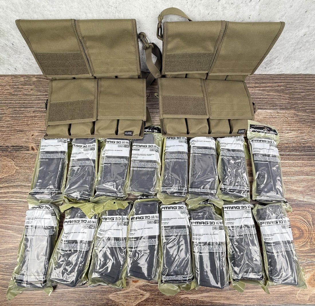 Lot of 16 New PMAG30 AR-15 30 Round Magazines: 16 total. No sales to the following areas, a bid from any of these restricted areas will result in immediate termination of your ability to place bids with our auction company in perpetuity: Californi