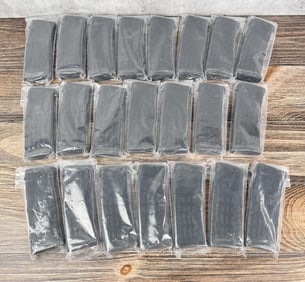 Lot of 22 RWB AR-15 30 Round Magazines