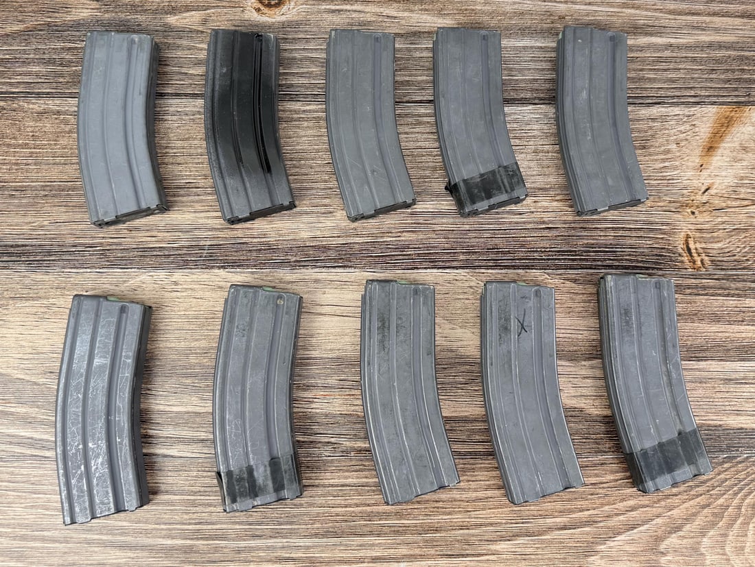 Lot of 10 Colt Factory AR-15 30 Round Magazines: 10 total. No sales to the following areas, a bid from any of these restricted areas will result in immediate termination of your ability to place bids with our auction company in perpetuity: Californi