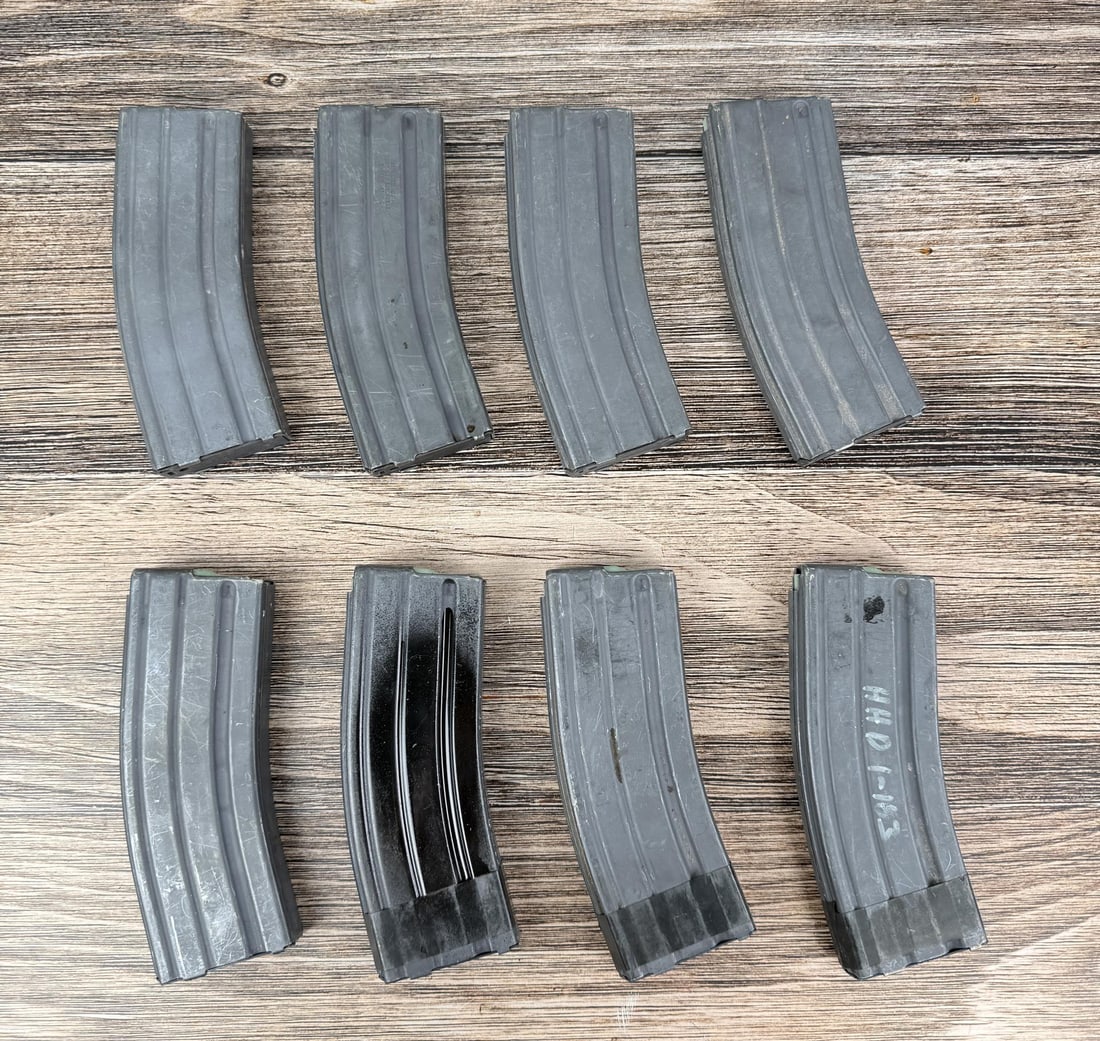 Lot of 8 Colt Factory AR-15 30 Round Magazines: No sales to the following areas, a bid from any of these restricted areas will result in immediate termination of your ability to place bids with our auction company in perpetuity: California, Colorad
