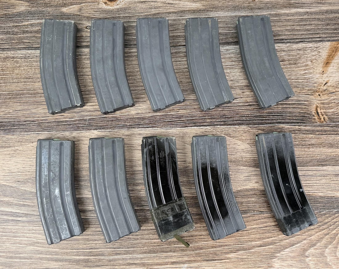 Lot of 10 Colt Factory AR-15 30 Round Magazines: 10 total. No sales to the following areas, a bid from any of these restricted areas will result in immediate termination of your ability to place bids with our auction company in perpetuity: Californi