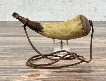 Antique Frontier Powder Horn
