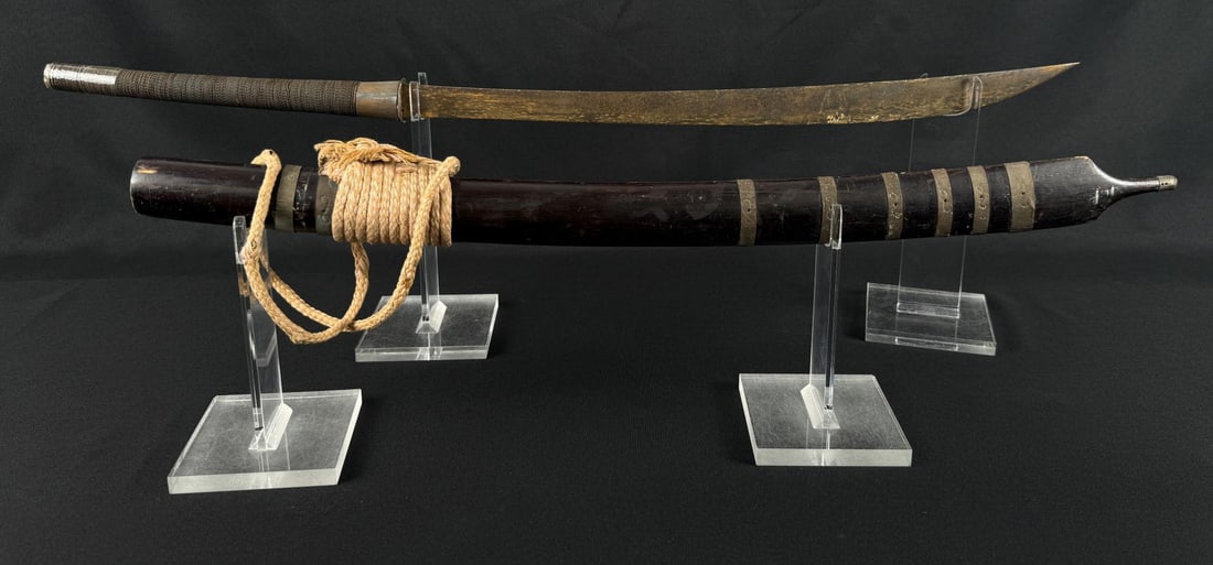Vietnam War Montagnard Dha Sword: 32" long.