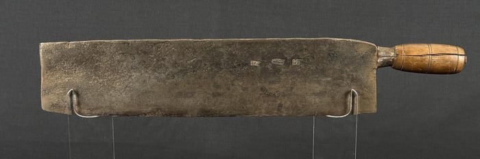 Antique Chinese Hand Forged Chinese Meat Cleaver