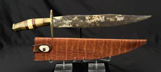 Mexican Revolution Scorpion Tip Bowie Knife