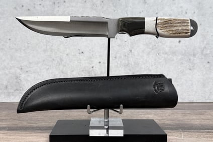 Anza USA Micarta Elk Antler Hunting Knife