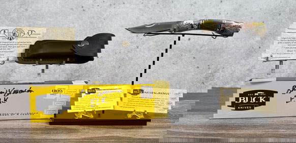 Buck 110 Brian Yellowhorse Elk Pocket Knife