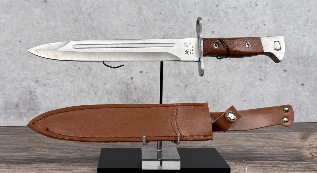 AK-47 CCCP Bayonet: New in sheath.