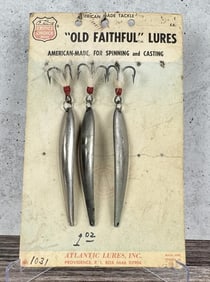 Atlantic Old Faithful Fishing Lure Card Display