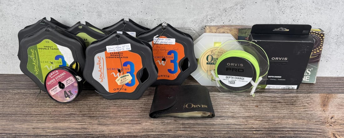 Large Collection of Orvis Fly Fishing Line: Nice grouping.