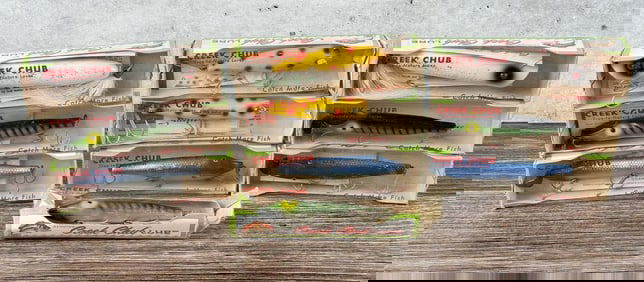 Collection of Creek Chub Fishing Lures