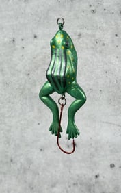 Custom Made Wood Frog Fishing Lure