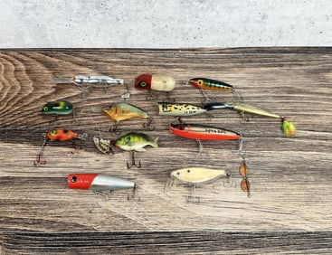 Collection of Vintage Fishing Lures