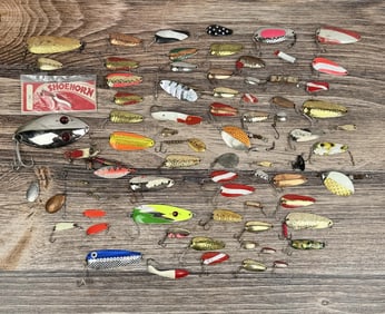 Collection of Vintage Fishing Lures Spoons