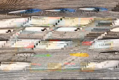 Collection of Creek Chub Fishing Lures