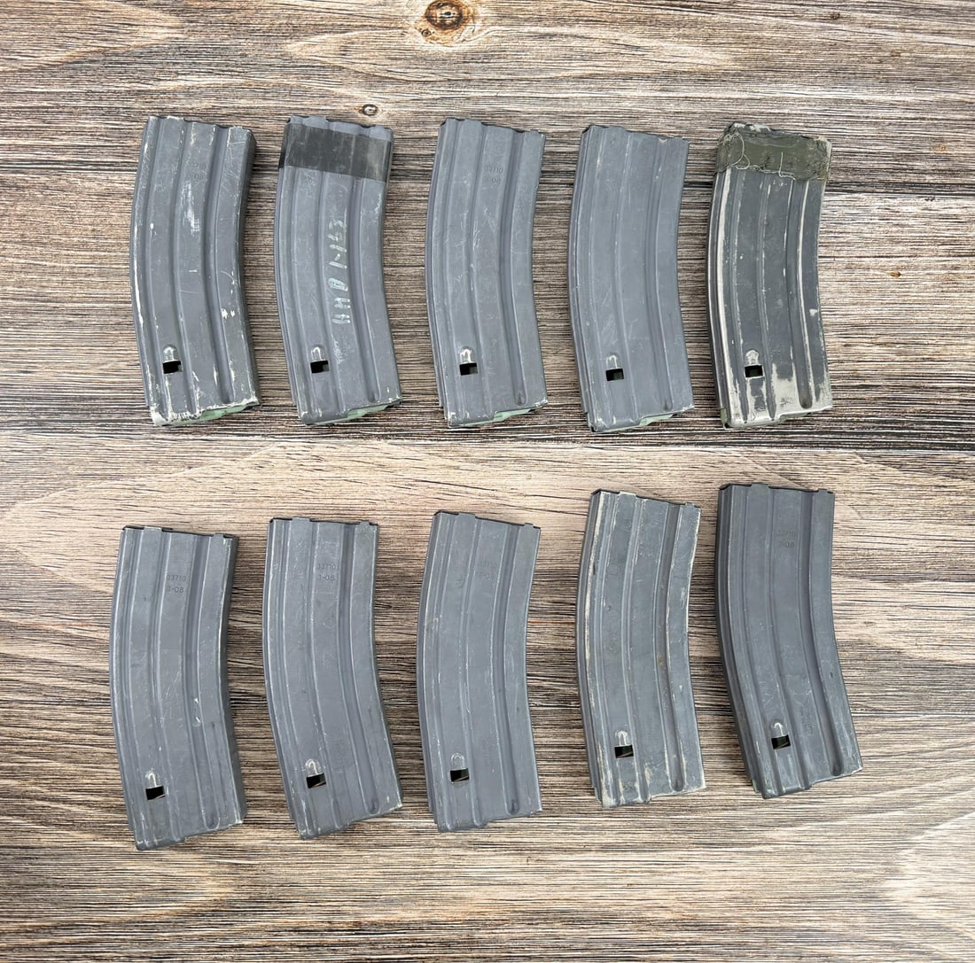 Lot of 10 Colt Factory AR-15 30 Round Magazines: 10 total. No sales to the following areas, a bid from any of these restricted areas will result in immediate termination of your ability to place bids with our auction company in perpetuity: Californi