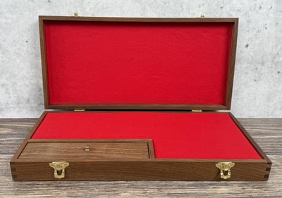 Steve Lichter Custom Made Walnut Gun Case Box