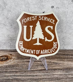 USFS US Forest Service Brown Shield Sign