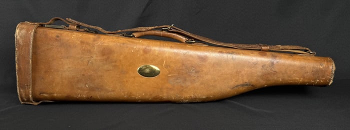 Red Head Leather Leg of Mutton Shotgun Travel Case