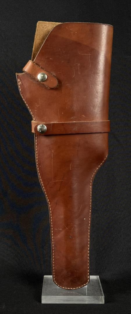 Hunter Thompson Contender Super 14 Leather Holster: Stamped 65-176. 17 1/2" long. This was specifically designed for a Thompson with a 14" barrel and scope.