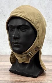 WW2 US Army Tanker Winter Cloth Helmet Hat