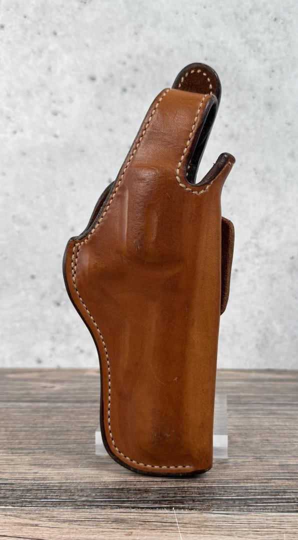 Bianchi 5BHL S&W .38 .357 Leather Holster: 9" long by 3 3/4" wide.
