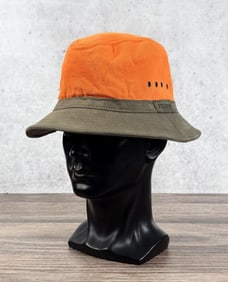 Filson Tin Cloth Hunter Orange Packer Hat