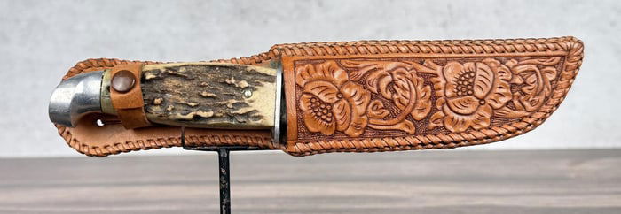 Kinfolks Stag Handle Hunting Knife