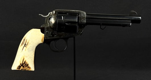 Ruger Vaquero .45 Bisley Revolver Stag Grips