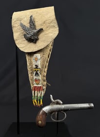 Native American Indian Carried Percussion Pistol