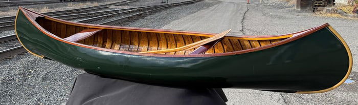 Antique Restored Old Town Wood Canoe