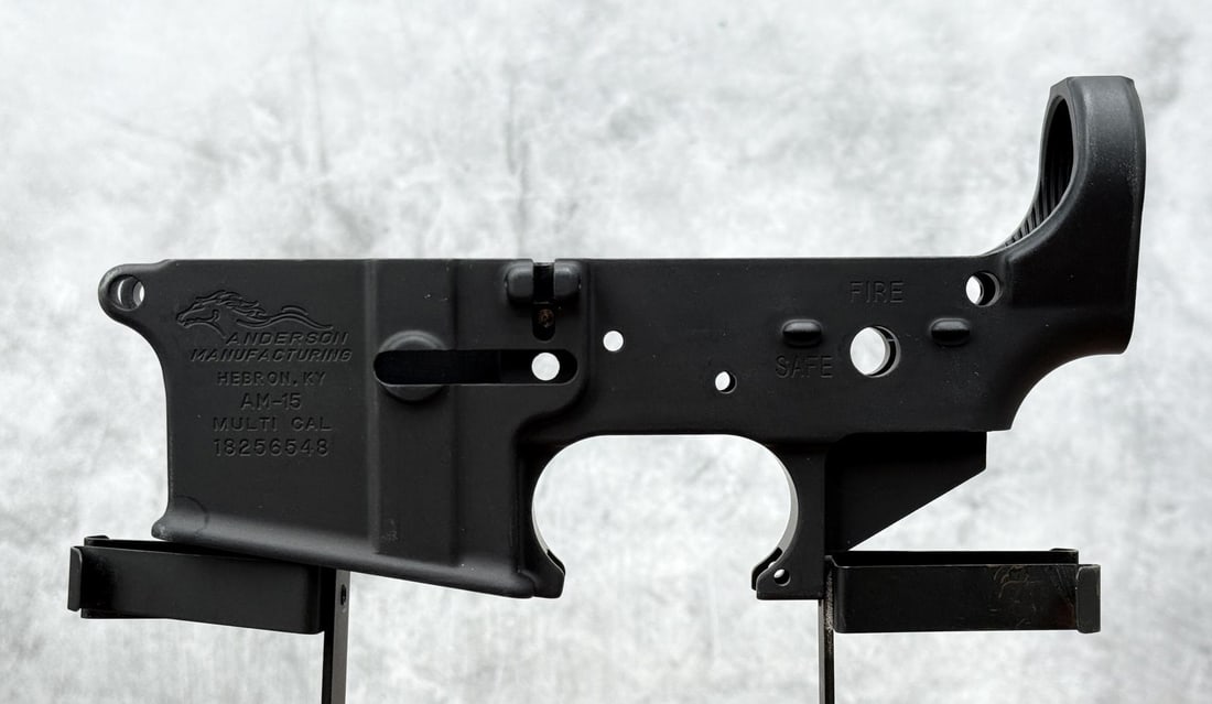 Anderson Manufacturing AM-15 AR-15 Lower Receiver: New. Requires FFL Transfer. No sales to the following areas, a bid from any of these restricted areas will result in immediate termination of your agility to place bids with our auction company in per