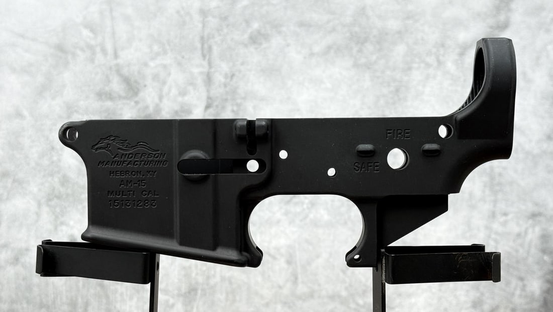 Anderson Manufacturing AM-15 AR-15 Lower Receiver: New. Requires FFL Transfer. No sales to the following areas, a bid from any of these restricted areas will result in immediate termination of your agility to place bids with our auction company in per