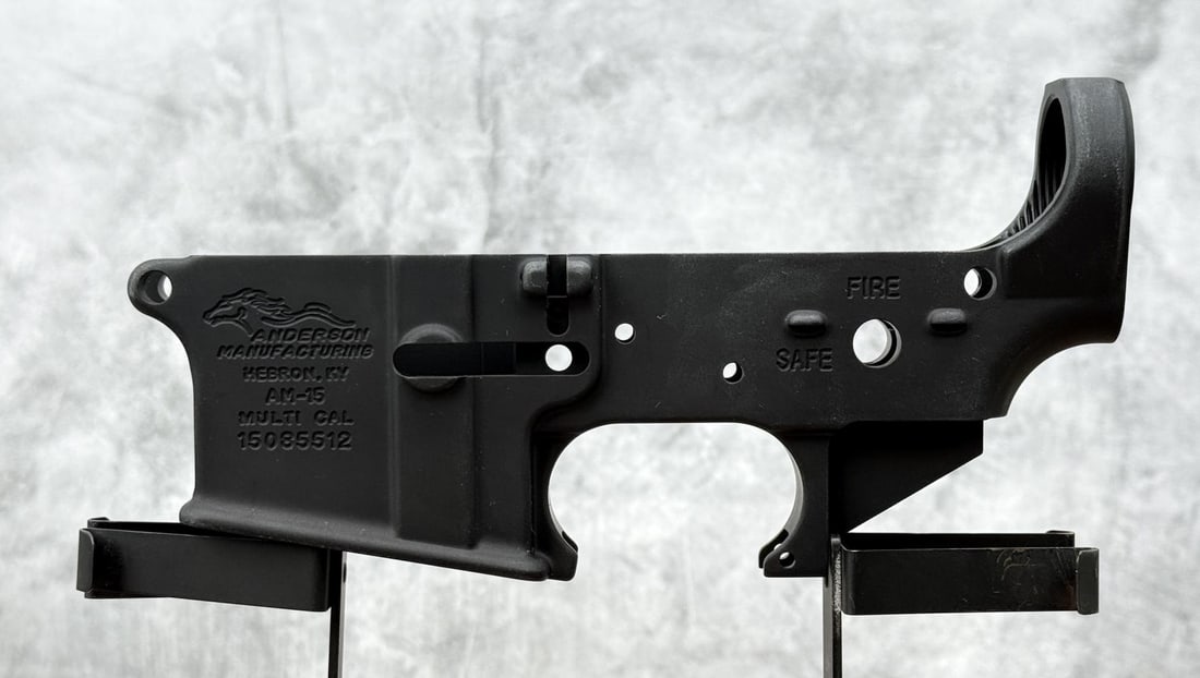 Anderson Manufacturing AM-15 AR-15 Lower Receiver: New. Requires FFL Transfer. No sales to the following areas, a bid from any of these restricted areas will result in immediate termination of your agility to place bids with our auction company in per