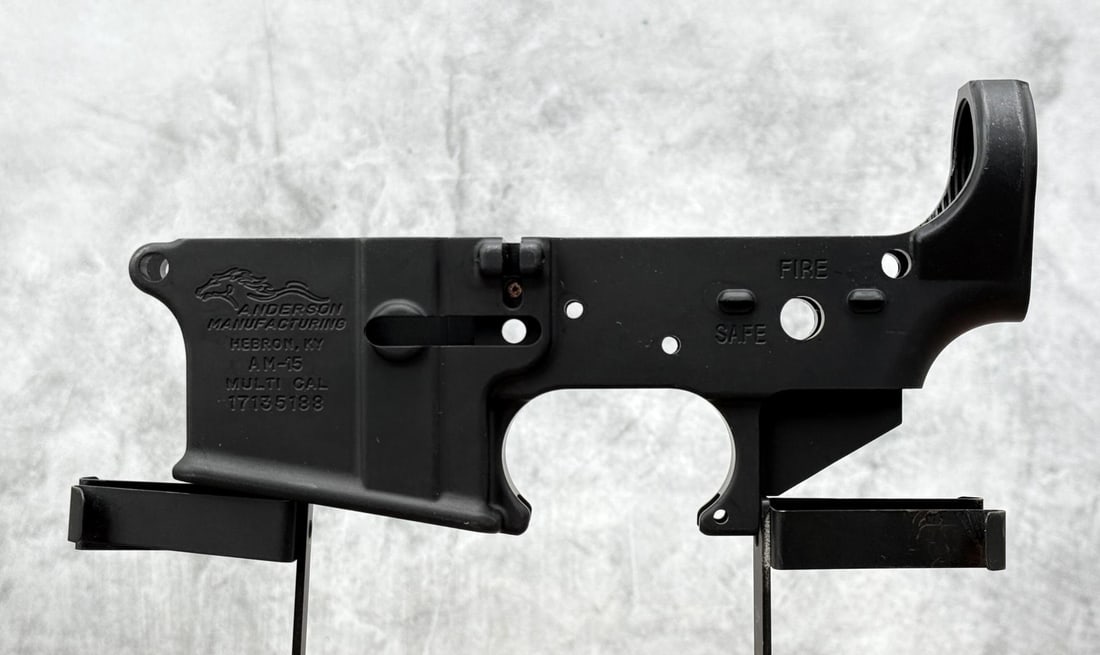 Anderson Manufacturing AM-15 AR-15 Lower Receiver: New. Requires FFL Transfer. No sales to the following areas, a bid from any of these restricted areas will result in immediate termination of your agility to place bids with our auction company in per