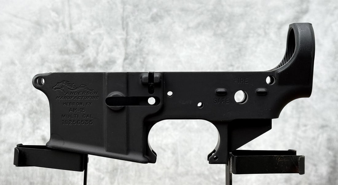 Anderson Manufacturing AM-15 AR-15 Lower Receiver: New. Requires FFL Transfer. No sales to the following areas, a bid from any of these restricted areas will result in immediate termination of your agility to place bids with our auction company in per