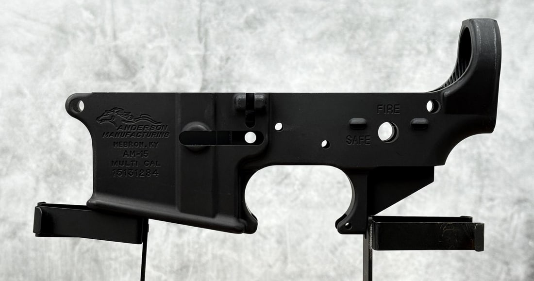 Anderson Manufacturing AM-15 AR-15 Lower Receiver: New. Requires FFL Transfer. No sales to the following areas, a bid from any of these restricted areas will result in immediate termination of your agility to place bids with our auction company in per