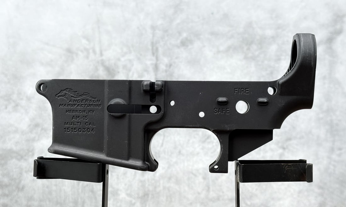 Anderson Manufacturing AM-15 AR-15 Lower Receiver: New. Requires FFL Transfer. No sales to the following areas, a bid from any of these restricted areas will result in immediate termination of your agility to place bids with our auction company in per