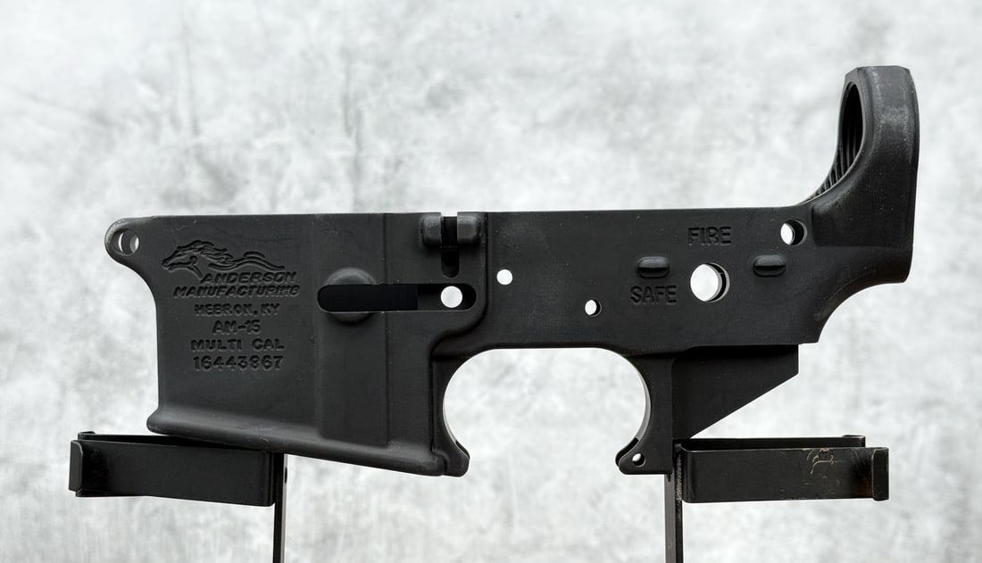 Anderson Manufacturing AM-15 AR-15 Lower Receiver: New. Requires FFL Transfer. No sales to the following areas, a bid from any of these restricted areas will result in immediate termination of your agility to place bids with our auction company in per