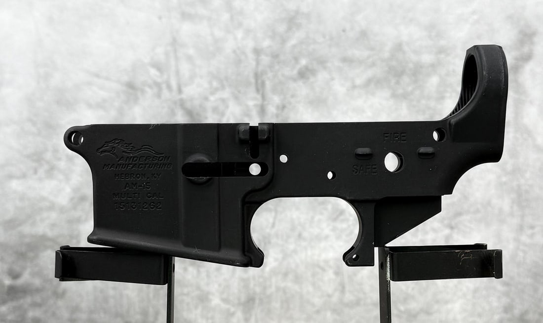 Anderson Manufacturing AM-15 AR-15 Lower Receiver: New. Requires FFL Transfer. No sales to the following areas, a bid from any of these restricted areas will result in immediate termination of your agility to place bids with our auction company in per