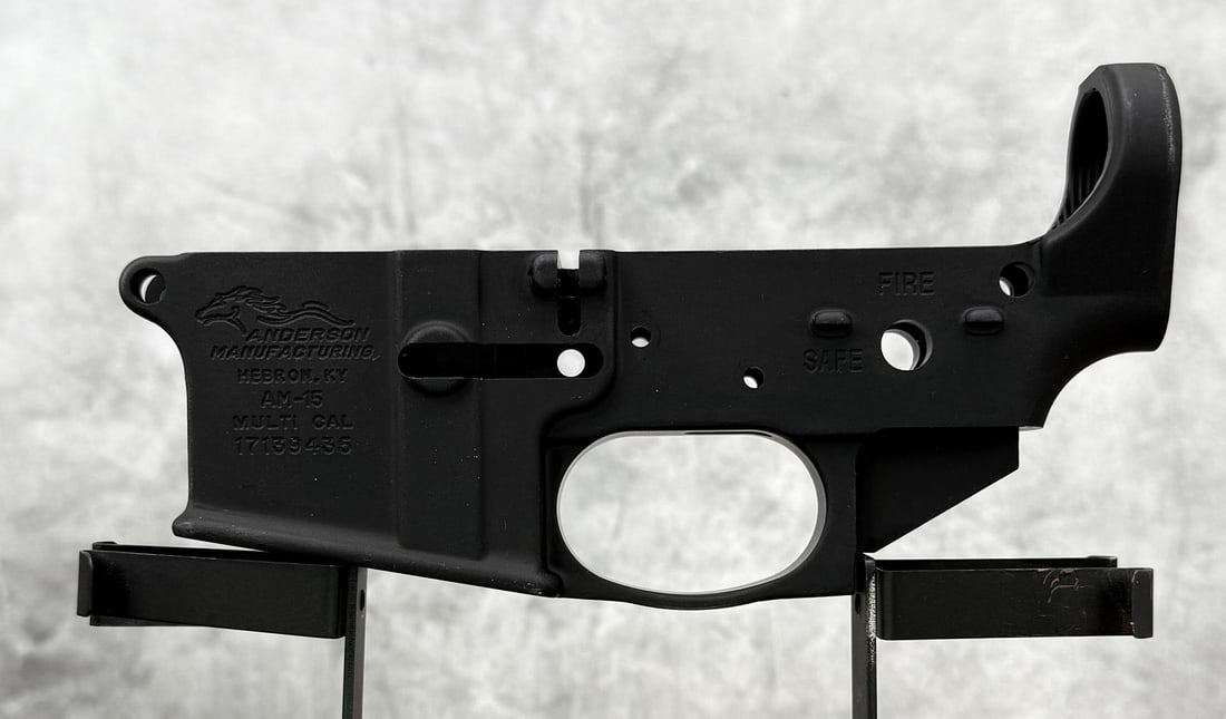 Anderson Manufacturing AM-15 AR-15 Lower Receiver: New. Requires FFL Transfer. No sales to the following areas, a bid from any of these restricted areas will result in immediate termination of your agility to place bids with our auction company in per